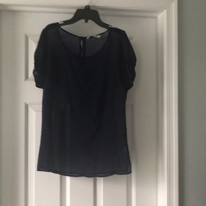 Navy blue sheer top from Old Navy size L.